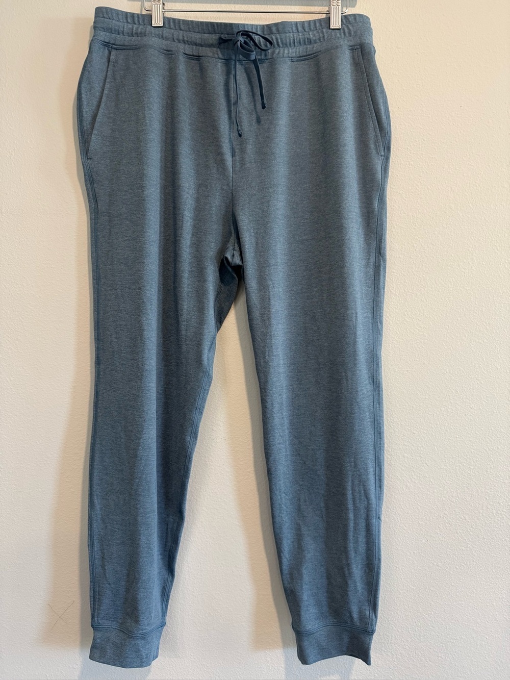 girlfriend collective Blue Drawstring Joggers Large